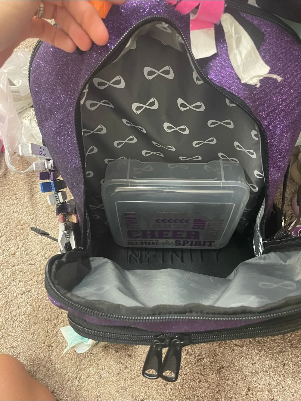 NFINITY COLOR SPARKLE CHEER BACKPACK